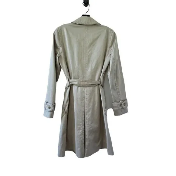 Coach Double Breast Belted Trench Coat Women’s Beige Size XS